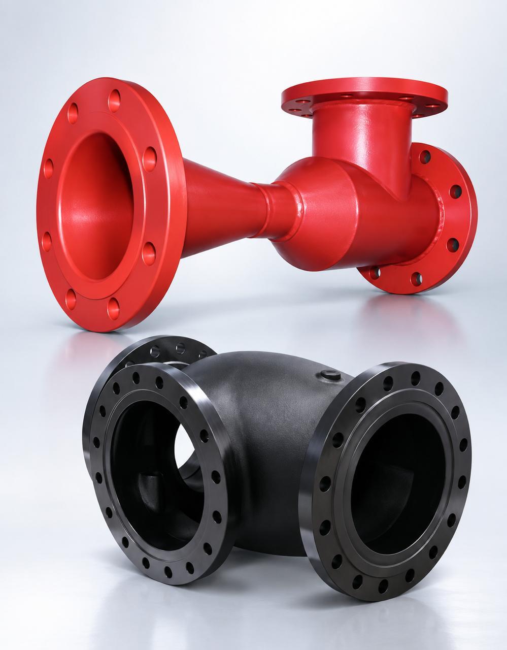 PFA-lined pipe fitting