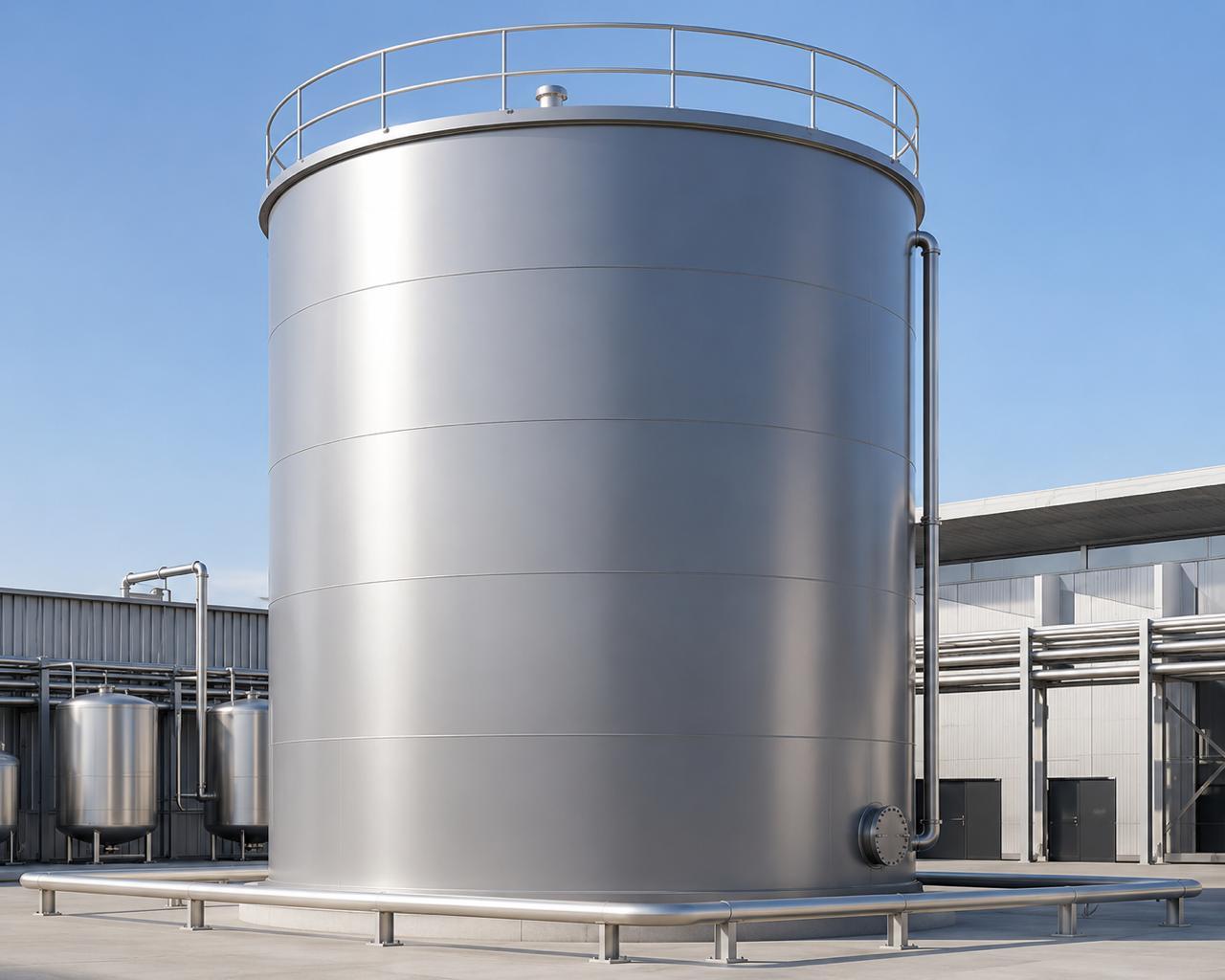PVDF-coated storage tank